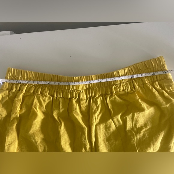 Universal Standard Juniper Linen Easy Pull On Shorts XS 10 12 in golden hour - Picture 3 of 6